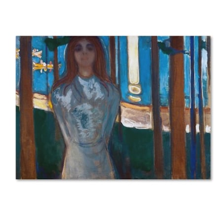 Edvard Munch 'The Voice Summer Night' Canvas Art,24x32